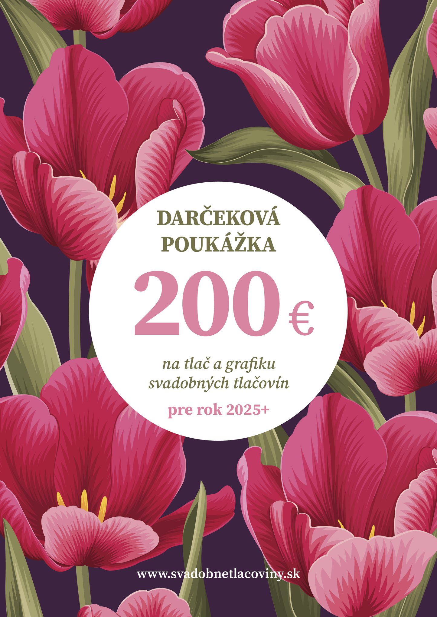 Darčeková poukážka na svadobné tlačoviny – tlačená verzia